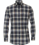 Long Sleeve Check Shirt - Antracite