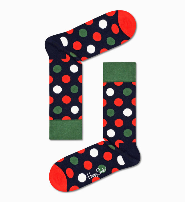 Big Dot Sock - Green/orange
