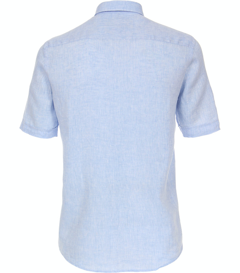 Casual Fit Button Down Plain Shirt - Light Blue