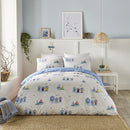Beach Huts Blue Duvet Cover Set