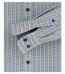 Print Leisure Long Sleeve Shirt - Red