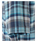 Short Sleeve Check Shirt - Turquoise