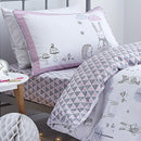 Nordic Cotton Fitted Sheet Single - Pink