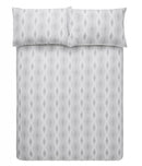 BIANCA COTTONSOFT ZIGGURAT GREY DUVET COVER SET
