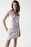 Back Lace Detail T-shirt - White