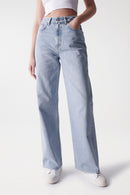 Super High Rise Wide Leg Jean - Blue