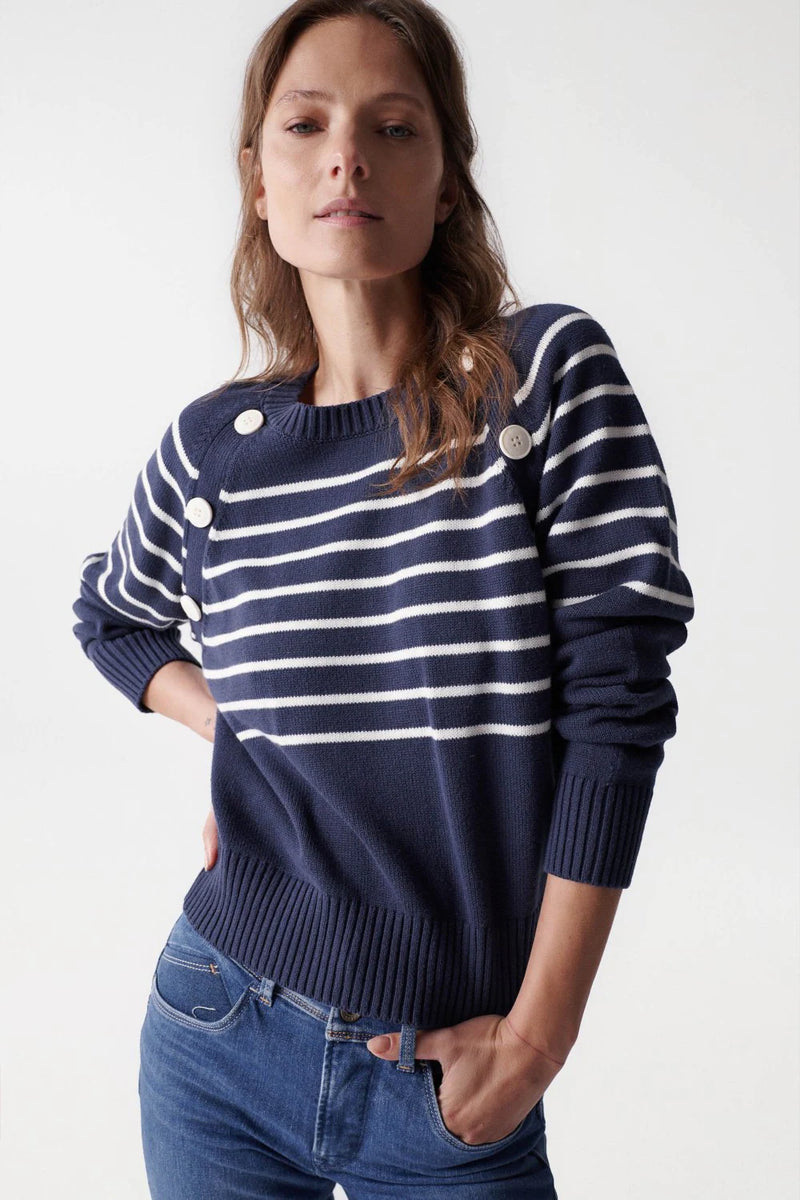 Striped Jumper - Blue