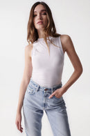 Halter Neck Top- White