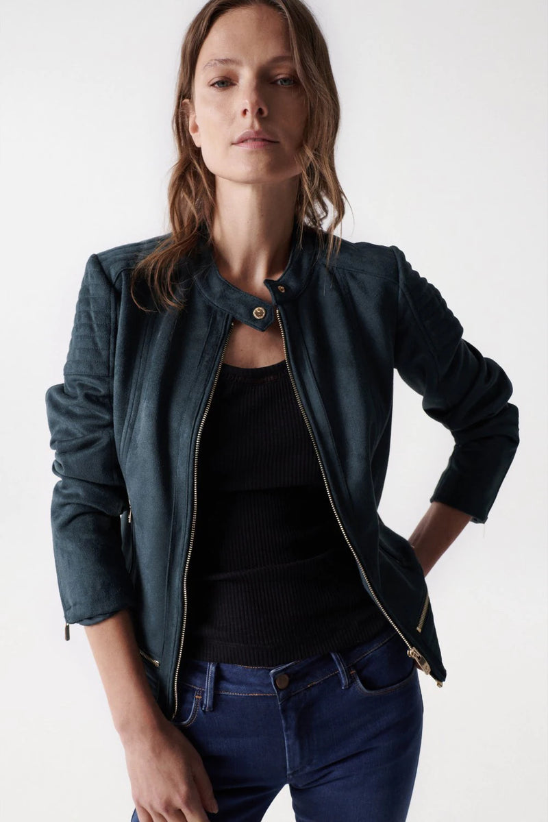 Suede Jacket - Green