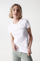 Round Neck Logo T-Shirt - White