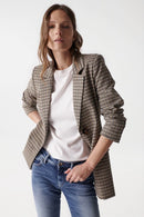 Check Blazer - Beige