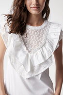 Broderie Anglaise Top - White