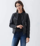 Salsa Leather Jacket- Black