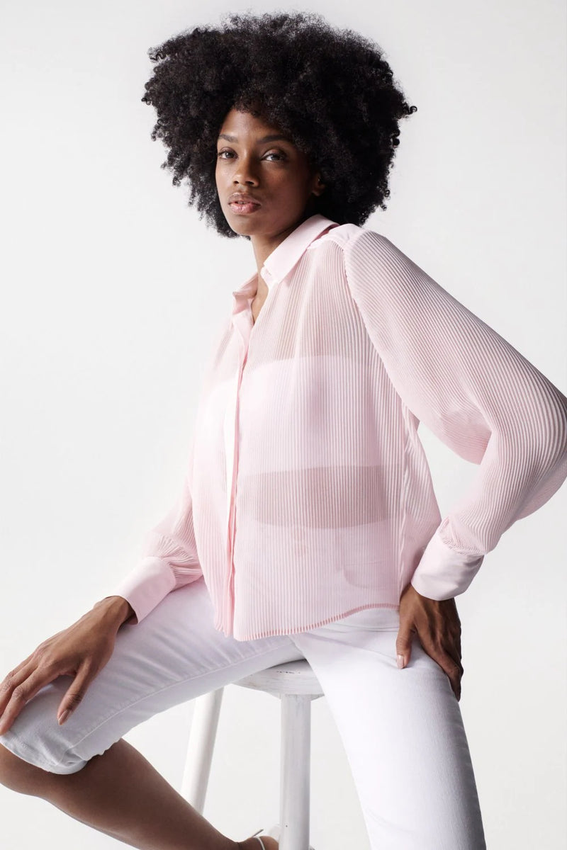 Pleated Shirt - Pink