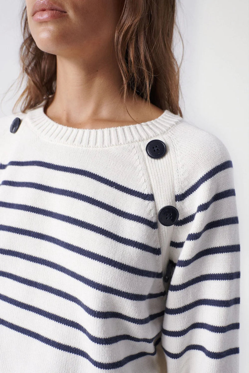 Striped Jumper - Beige