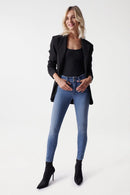 Secret Crop Skinny - Blue