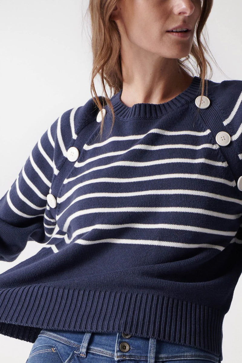 Striped Jumper - Blue