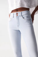 Secret Cropped Skinny- Blue