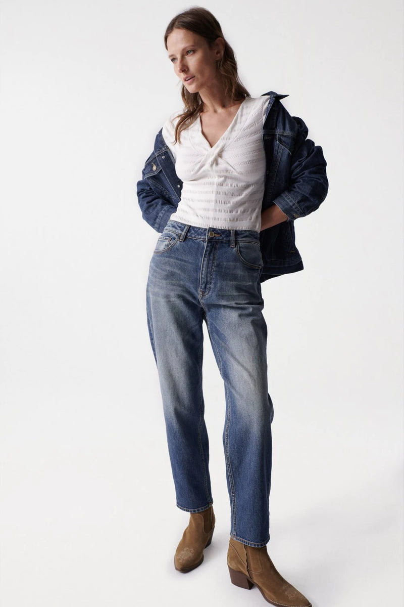 Knot Detail Neck Jumper - Beige