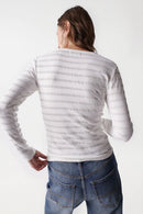 Knot Detail Neck Jumper - Beige