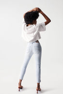 Secret Cropped Skinny- Blue