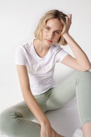 Round Neck Logo T-Shirt - White
