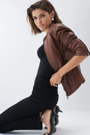 Salsa Leather Jacket - Brown