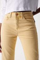 Cropped Slim True Jeans - Yellow