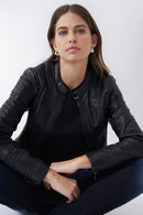 Salsa Leather Jacket- Black