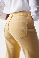 Cropped Slim True Jeans - Yellow