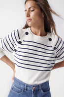 Striped Jumper - Beige