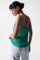 Satin Top - Green