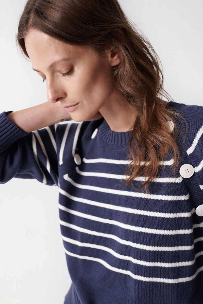 Striped Jumper - Blue
