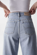 Super High Rise Wide Leg Jean - Blue