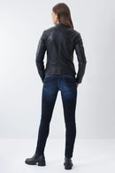 Salsa Leather Jacket- Black