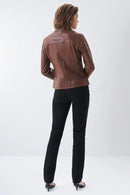 Salsa Leather Jacket - Brown