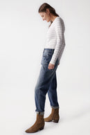 Knot Detail Neck Jumper - Beige