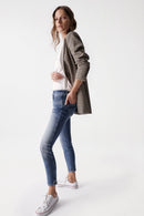 Check Blazer - Beige