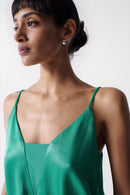 Satin Top - Green