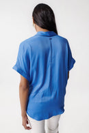 Front Knot Tunic - Blue