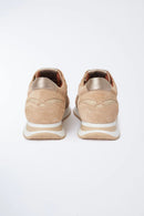 Crocodile & Suede Sneaker - Oatmeal