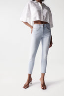 Secret Cropped Skinny- Blue