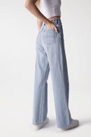 Super High Rise Wide Leg Jean - Blue