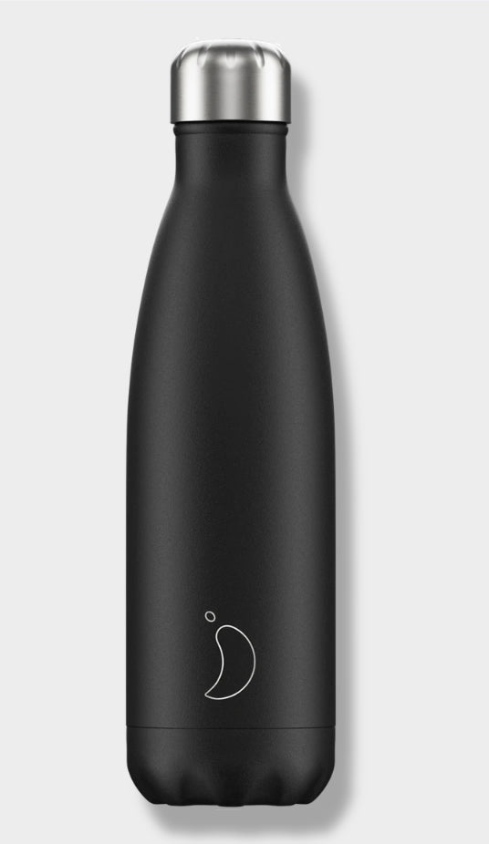 500ml Bottle Monochrome Black