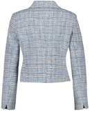 Powered Blue Blazer - Blue/Ecru/White