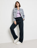 Powered Blue Blazer - Blue/Ecru/White