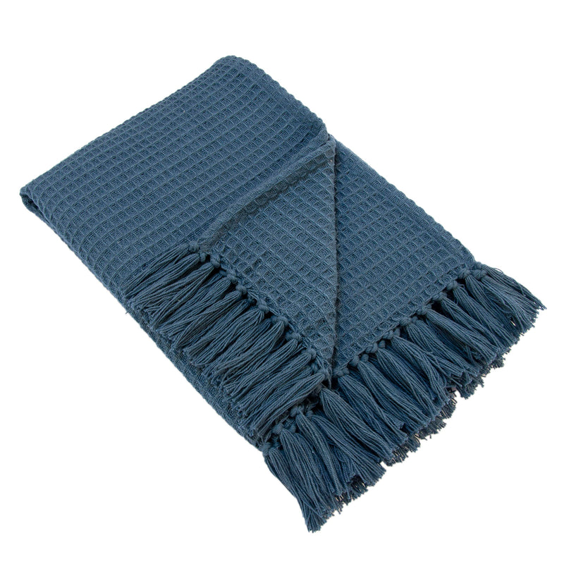 Bruges Ink Blue Throw 130x180cm