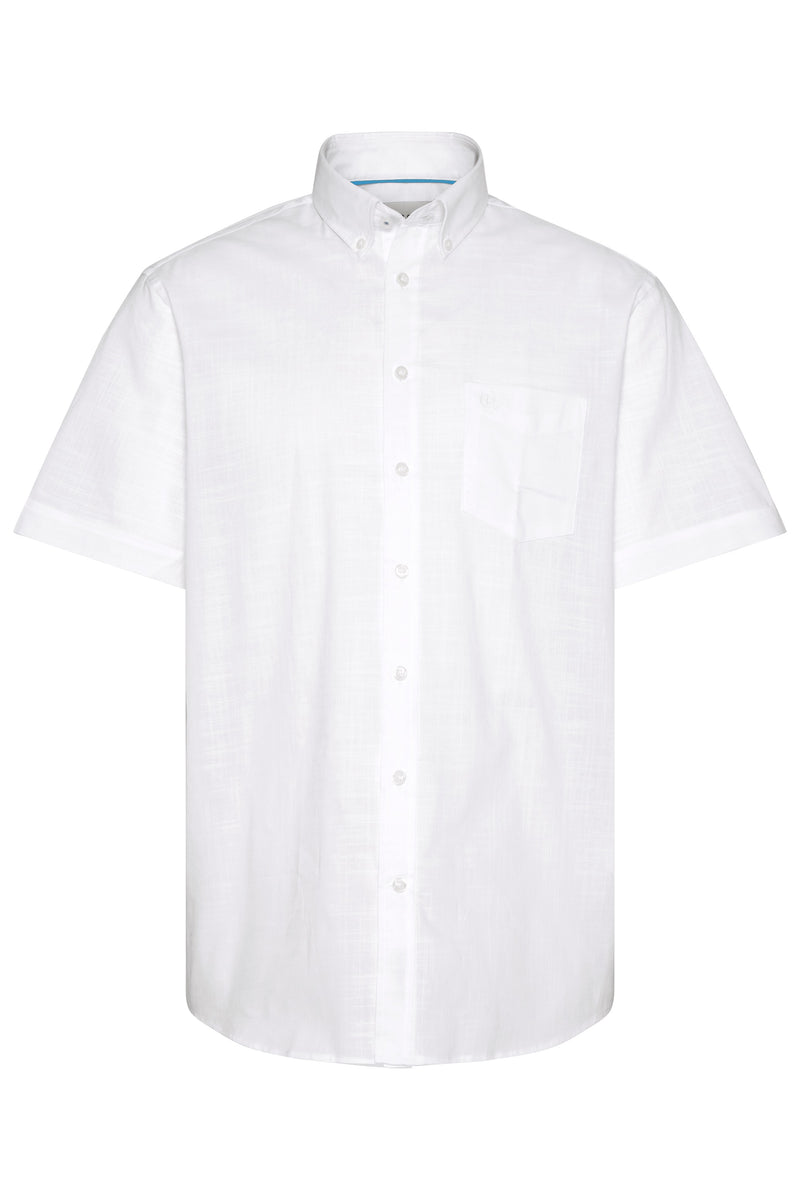 Short Sleeve Casual Shirt - White