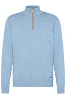 Troyer Zip Jumper - Light Blue