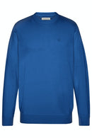 Plain Round Neck Jumper - Blue